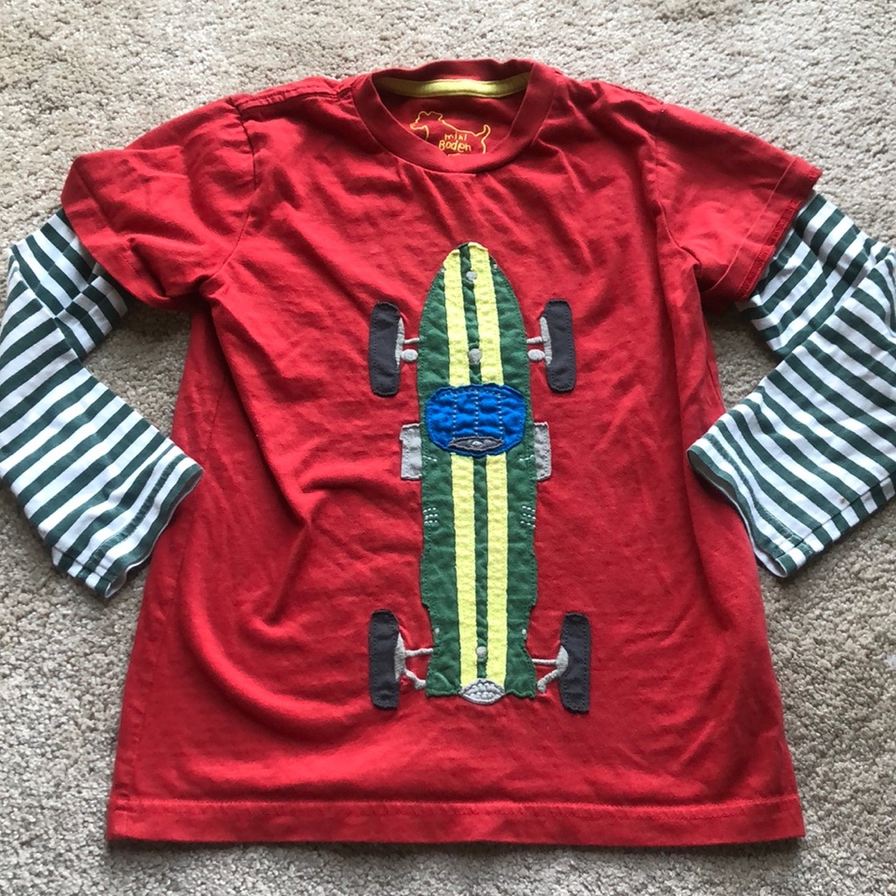 🌟Mini Boden boys long sleeve t shirt 5-6